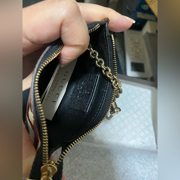 *RARE* Gucci Leather Leopard Coin Key Pouch wallet - Picture 3 of 8